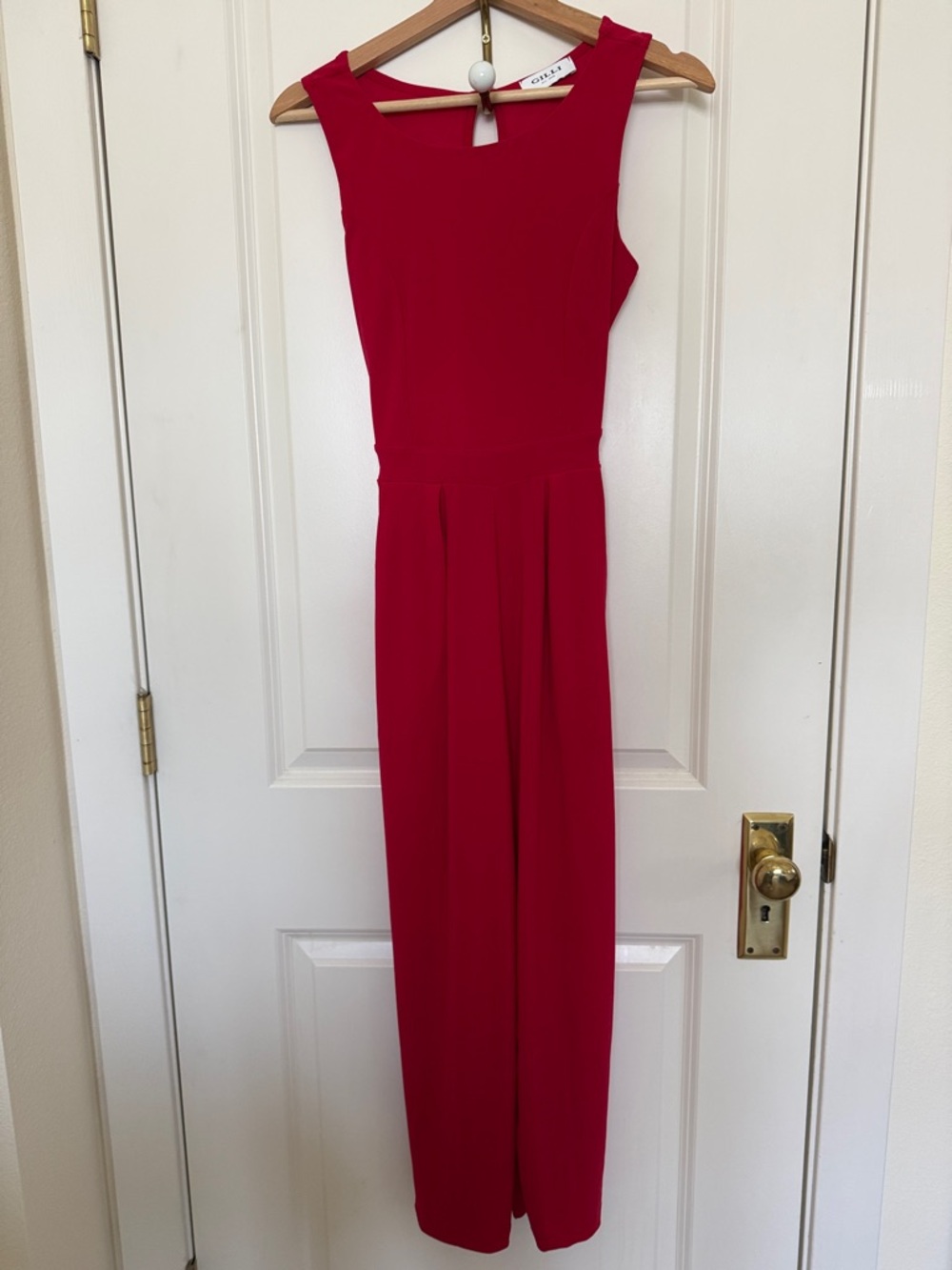 Gilli Red Sleeveless Cropped Jumper XSP